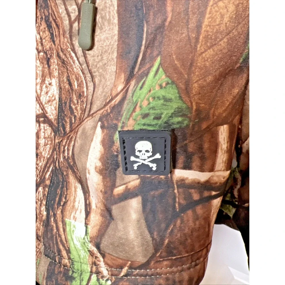 ESDY Shark Skin Soft Shell Tactical Jacket Camo Hooded Men's Large Ventilated
